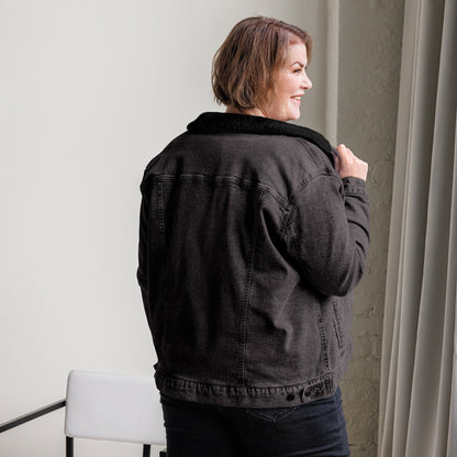 Unisex Denim Sherpa Jacket