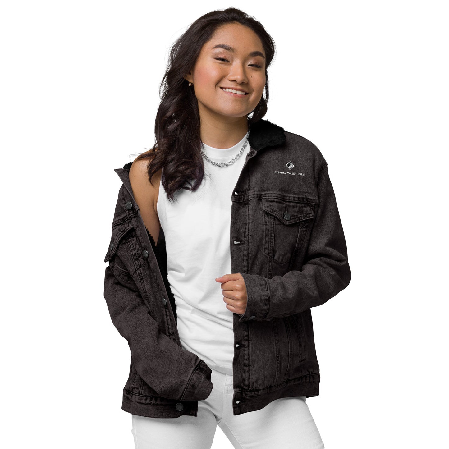 Unisex Denim Sherpa Jacket